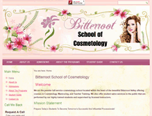 Tablet Screenshot of bitterrootschoolofcosmetology.com